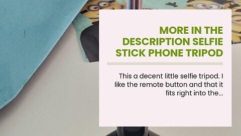 More In The Description Selfie Stick Phone Tripod Stand - Portable Cellphone Tripod with Blueto...