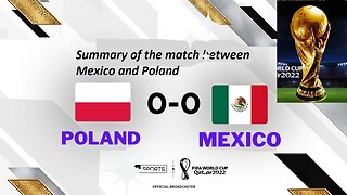 Summary of the match between Mexico and Poland