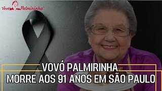 Palmirinha, apresentadora e cozinheira, morre aos 91 anos, em São Paulo.