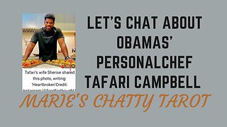 Let's Chat About Obamas' Personal Chef Tafari Campbell