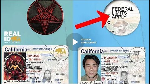 THE _REAL ID_ IS BEING REQUIRED IN AMERICA BY 2025 WITH _FEDERAL LIMITS_ IF YOU REFUSE TO COMPLY!