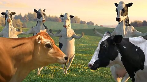FUNNY COW DANCE 4 │ Cow Song & Cow Videos 2023