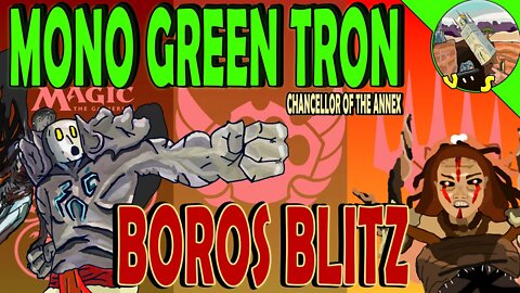 Mono Green Chancellor of the Annex Tron VS Boros Blitz｜Fire and Lightning ｜Magic The Gathering Online Modern League Match