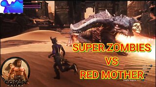 Conan Exiles Super Zombies vs RED MOTHER Busty Boobs #Boosteroid #conanexiles