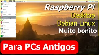 Raspberry Pi Desktop Debian Linux para PC e Mac Ressuscite seu computador antigo. Bonito Leve Rápido