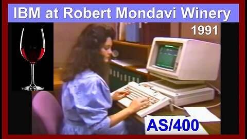 Mini Computer: IBM AS/400 Computer System at Robert Mondavi Winery 1991 (System/36, OS/400)