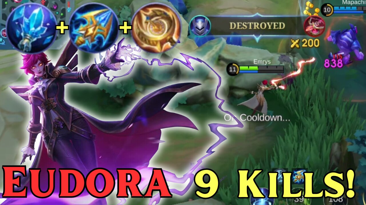 9 Kills! Mythic Ranked Eudora | MLBB | Mobile Legends | Mobile Legends ...