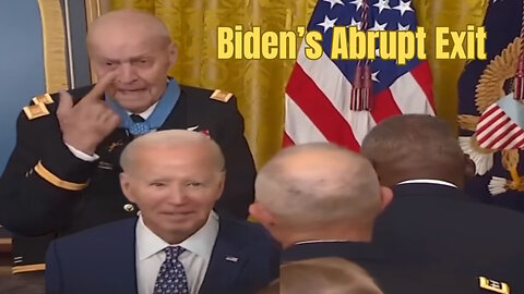 Shocking Disrespect Shown In Biden's Abrupt Exit at Honor Ceremony