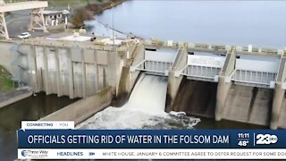 Water being released from Folsom Dam
