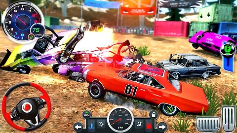 Real Car Crash Demolition Derby 3D - Extreme Car Multiplayer Racing - Android GamePlay #7