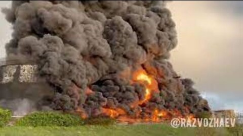 Crimea Fuel Depot On Fire, Russian-held Towns Shelled In Ukraine