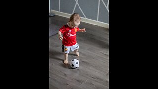 My daughter teaches me how to play football