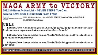 7 steps to MAGA ARMY election victory 2022-2024