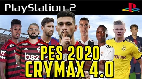 PES 2020 PS2 CRYMAX 4.0 LANÇAMENTO 100% ATUALIZADO !