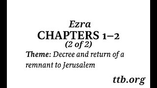 Ezra Chapter 1-2 (Bible Study) (2 of 2)