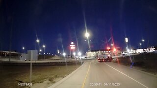 Trucks Runs Red Light