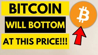 BITCOIN WILL BOTTOM AT THIS EXACT PRICE!!! BTC price prediction today