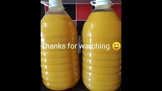 Making mango juice with spring water - no sugar only Agave - Dr Sebi Alkaline vegan diet friendly