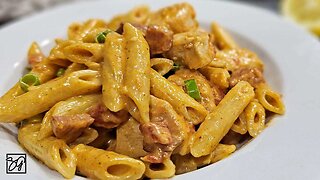 Cajun Chicken Pasta With A Creamy Sauce