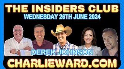 Derek Johnson Join Charlie Ward Insiders Club - Big Trump News and Q Intel Drop!