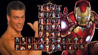 Mortal Kombat 9 - Van Damme And Iron Man - Expert Tag Ladder - Gameplay @(1080p) 60FPS