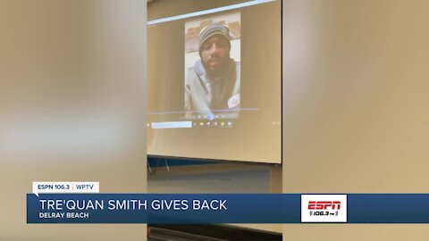 Tre'Quan Smith gives back to alma mater