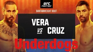UFC Fight Night Vera Vs Cruz Underdog Of The Card