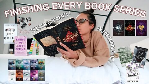 finishing EVERY book series i'm currently in the middle of!🍁📚weekly reading vlog~