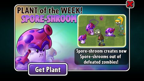 Plants vs Zombies 2 - Penny's Pursuit - Spore-shroom - October 2022