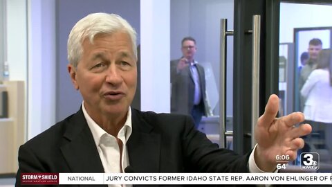 EXCLUSIVE: Jamie Dimon, CEO & Chairman of JP Morgan Chase, sits down with 3 News Now