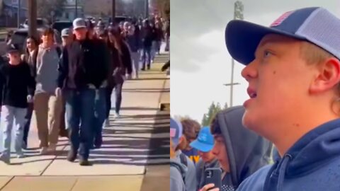 Viral Video Shows Students Leading Walkout Over Masks