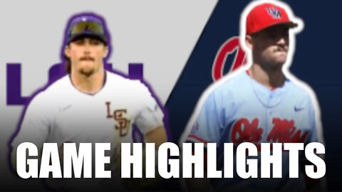 Ole Miss vs #17 LSU Highlights (Great Game!) | 2022 College Baseball Highlights