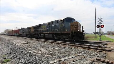 CSX M369 Manifest Mixed Freight Train Part 2 from Sterling, Ohio April 15, 2023