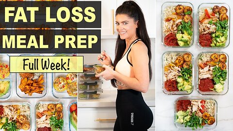 EASY HEALTHY MEAL PREP FOR WEIGHT LOSS FOR THE WEEK | low calorie meals, grain & dairy free