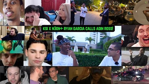 KSI X N3ON+ RYAN GARCIA CALLS ADIN ROSS #adinross #n3on #ksi #ryangarcia #kickstreaming