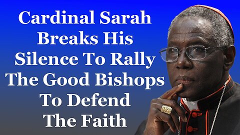 Cardinal Sarah Breaks His Silence To Rally The Good Bishops To Defend The Faith