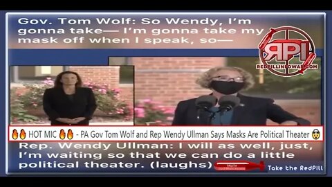 🔥🔥 HOT MIC 🔥🔥 PA Gov Wolf and Rep Ullman Masks Are Political Theater 🤯