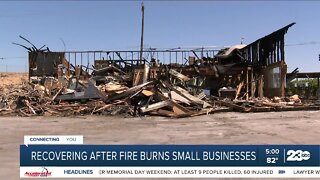Recovering after fire burns small business