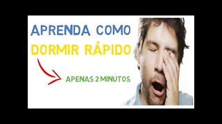 COMO DORMIR RÁPIDO | Dicas de como PEGAR NO SONO RÁPIDO [ Saiba como dormir bem em 2 minutos ]