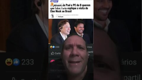 Absurdo: Deputados esquerdistas querem que Fábio Faria explique a visita de Elon Musk ao Brasil