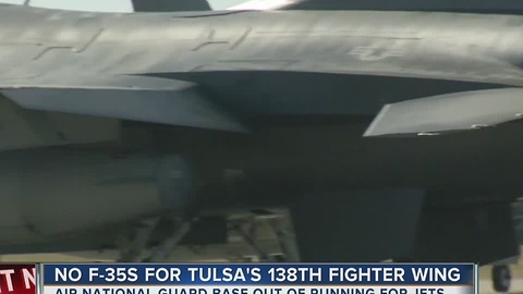 No F-35s For Tulsa's 138th Fighter Wing