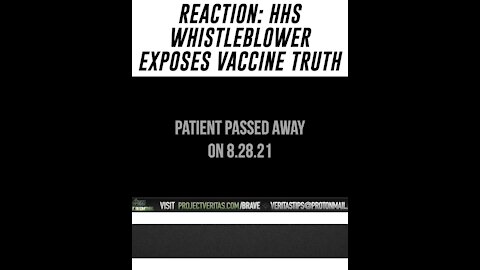 HHS Employee Exposes Vacinne Truth!