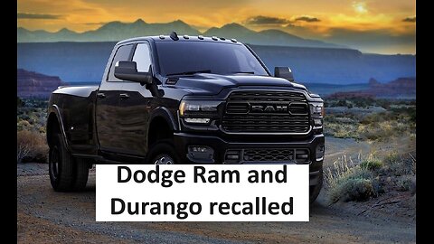 Dodge Ram and Durango recall, braking issue