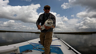 Catching Giant Redfish on the Fly in the Louisiana Marsh!