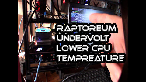 Raptoreum Undervolting To Lower CPU Temps HiveOS Asus Bios