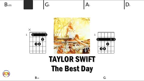 TAYLOR SWIFT The Best Day - (Chords & Lyrics like a Karaoke) HD
