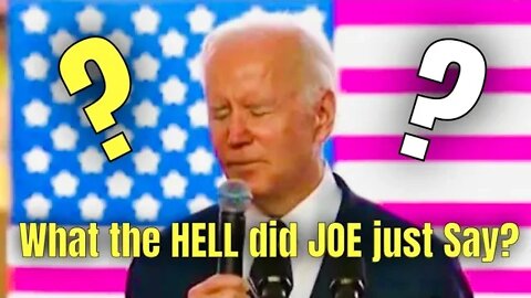 What the HELL was JOE BIDEN trying to Say?