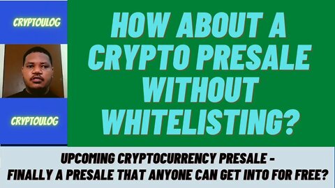 Upcoming Cryptocurrency Presale - Finally A Presale That Anyone Can Get Into For Free? Feb **!