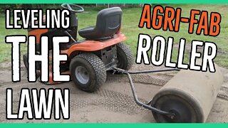Leveling the Lawn with Loam then Rolling it with a 36IN Agri-Fab Tow Behind Roller || Link Below ||