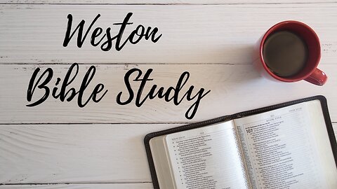 Weston Bible Study Jeremiah 18
